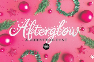 AFTERGLOW a Christmas Snow Font Download