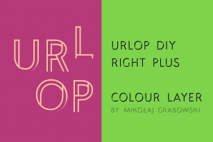 URLOP DIY Right Plus Font Download