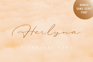 Herlyna // Signature + BONUS Font Download