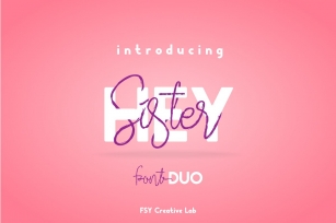 Hey Sister Duo Font Download