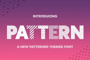 Pattern Silhouette Font Download
