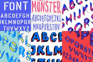 6 vector fonts! and bonus Font Download