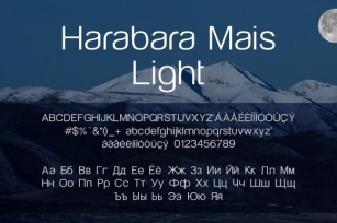 Harabara Mais Light Font Download