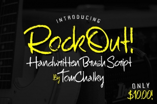 RockOut! Script + Bonus Font Download