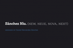 Sánchez Niu Font Download