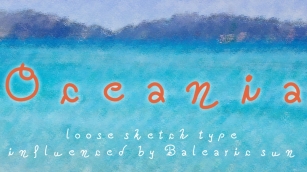 Oceania, a Balearic vacation font Font Download