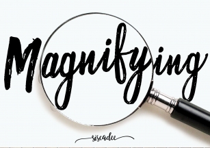 Magnifying Duo Handwritten Font Download