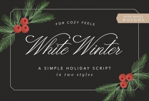 White Winter, a Christmas Script Font Download