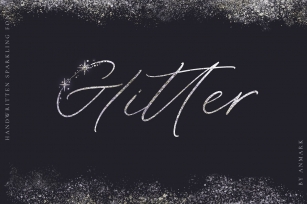 Glitter. with Sparks Font Download
