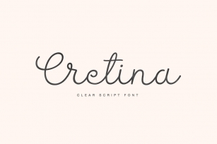Cretina script Font Download