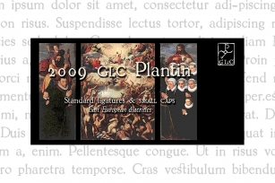 2009 GLC PLantin set PRO Font Download