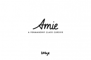 Amie — A Penmanship Class Cursive Font Download