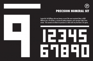 Precision Numeral Set Font Download