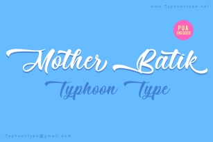 Mother Batik font Font Download