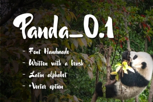 60% discount Panda_0.1 Brush Font Download