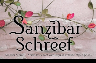 Sanzibar Schreef Font Download