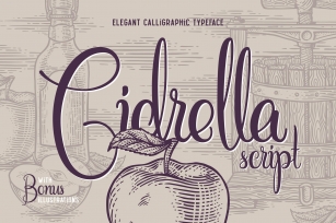 Cidrella script  graphics Font Download
