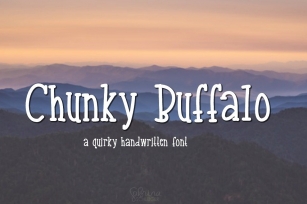 Chunky Buffalo- Handwritten Font Download