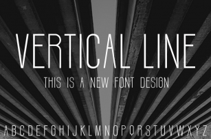 Vertical line Font Download