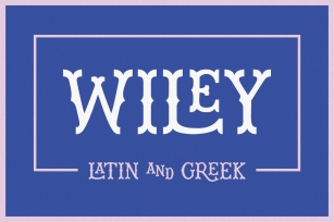 Wiley Decorative Latin  Greek Font Download