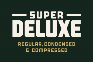 Super Deluxe Display Font Download