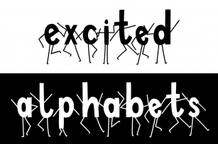 Excited Alphabets Font Download