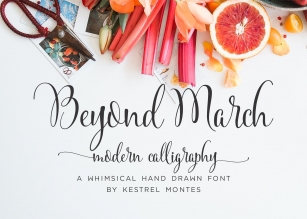 Beyond March Modern Calligraphy Font Download