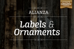 Alianza Labels  Ornaments Font Download
