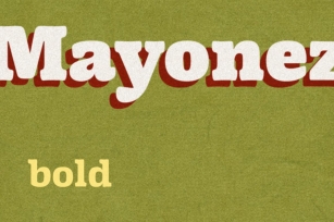 Mayonez bold Font Download