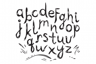 Hand Drawn Alphabet. Letter. Font Download