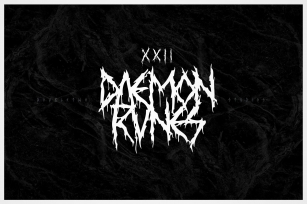XXII Daemon Runes Font Download
