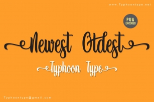 Newest Oldest font Font Download