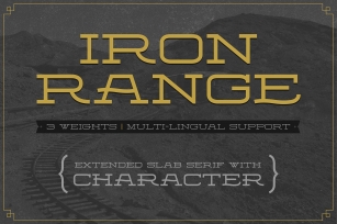 Iron Range Typeface Font Download