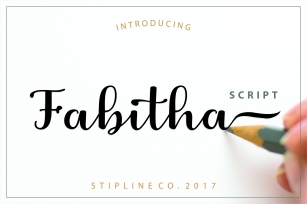 Fabitha Script Upright Font Download