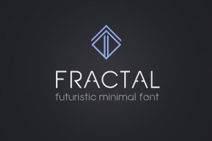 Fractal. Futuristic OTF font Font Download
