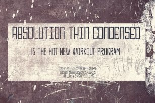 ABSOLUTION Thin Condensed Font Download