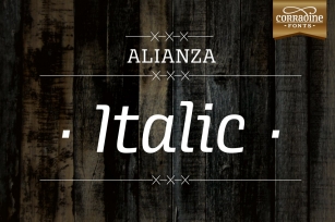 Alianza Italic Font Download