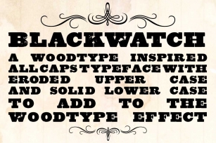 Blackwatch Woodblock Font Download