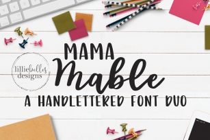 Mama Mable Handlettered Font Download