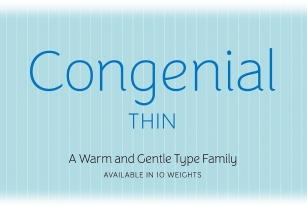 Congenial Thin Font Download