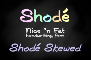 Shodé handwriting font Font Download