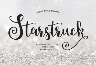 Starstruck hand-lettered script Font Download