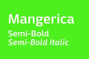 Mangerica Semi Bold Font Download