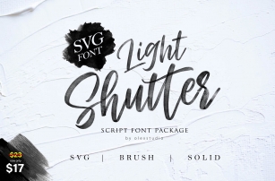 Light Shutter + SVG Font Download