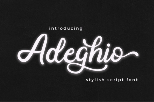 Adeghio Stylish Script Font Download
