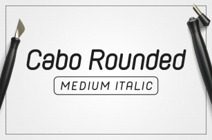 Cabo Rounded Medium Italic Font Download