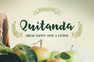 Quitanda -Brush Script  Extras Font Download