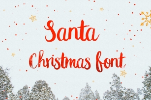 Santa Christmas Type Font Download