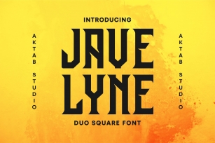JAVELYNE FONT SQUARE DUO Font Download