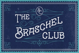 Braschel Club Typeface Font Download